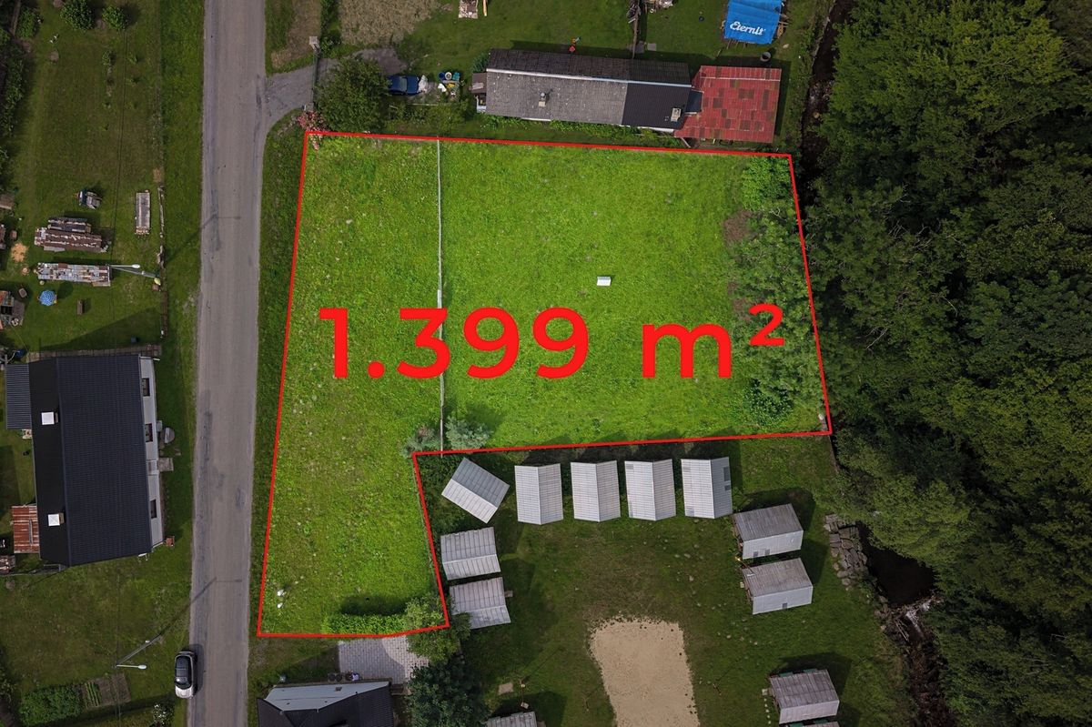 Prodej stavebního pozemku 1399 m² – fotografie 3