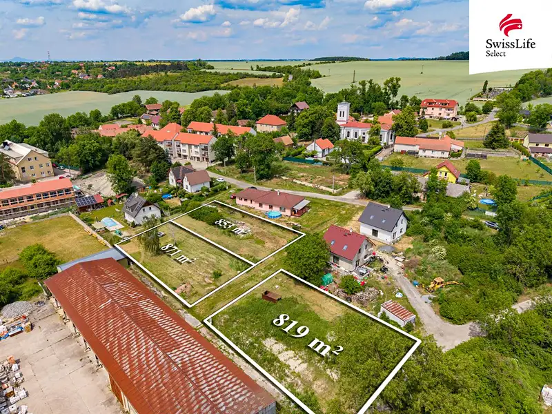 Prodej stavebního pozemku 2543 m², Kly – náhled fotky 3