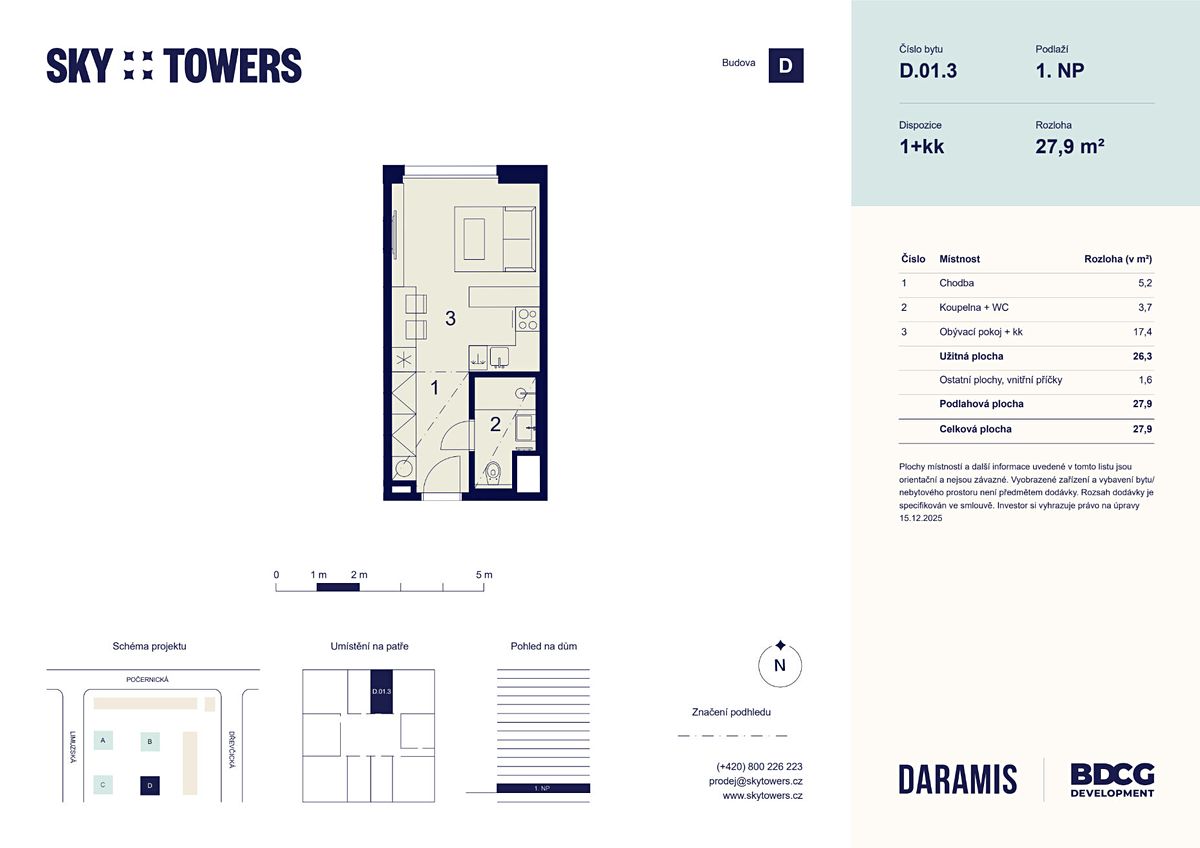 Prodej bytu 1+kk 26 m² – fotografie 4