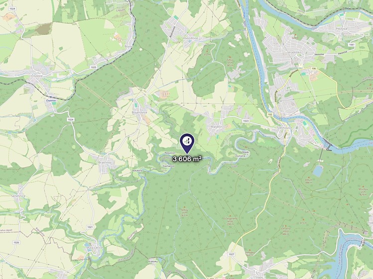 Prodej pozemku, 3 606 m² (3 z 3)
