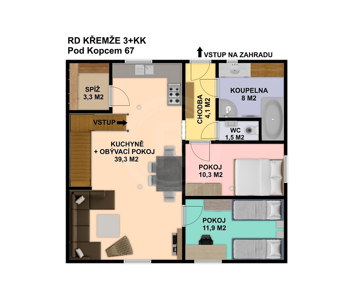 Prodej rodinného domu 100 m², pozemek 470 m² – fotografie 3