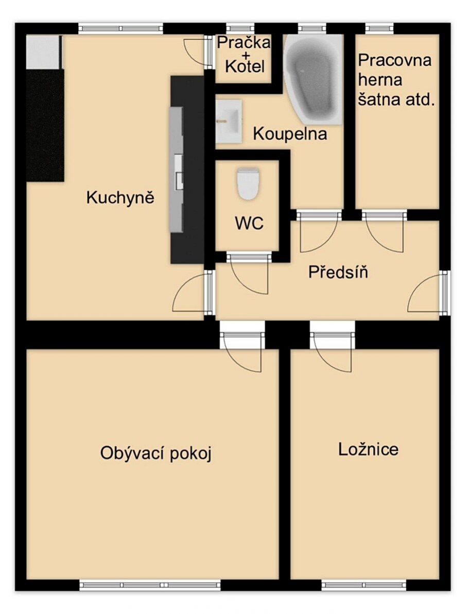 Prodej bytu 2+1 62 m² – fotografie 4