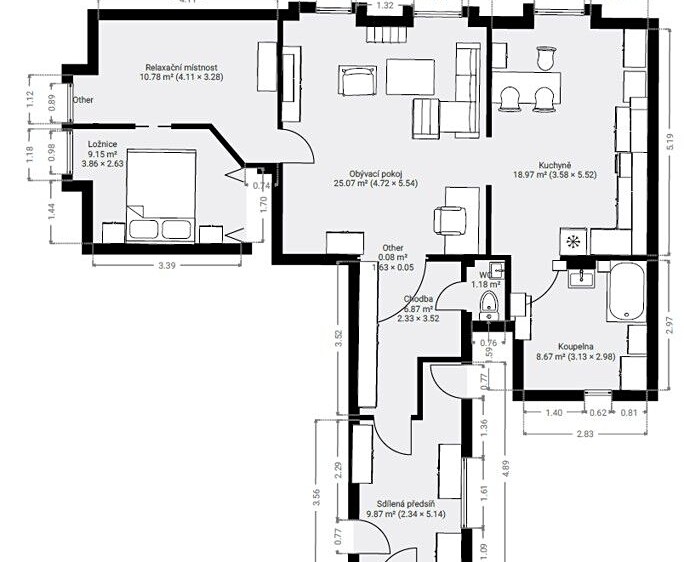 Wohnung 2+1 zum Kauf, 86 m² (6 von 21)