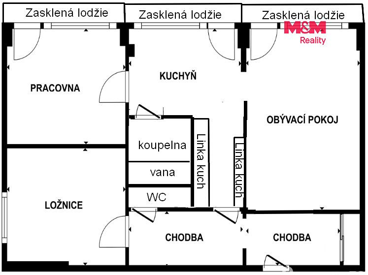 Pronájem bytu 3+1 62 m² – fotografie 2