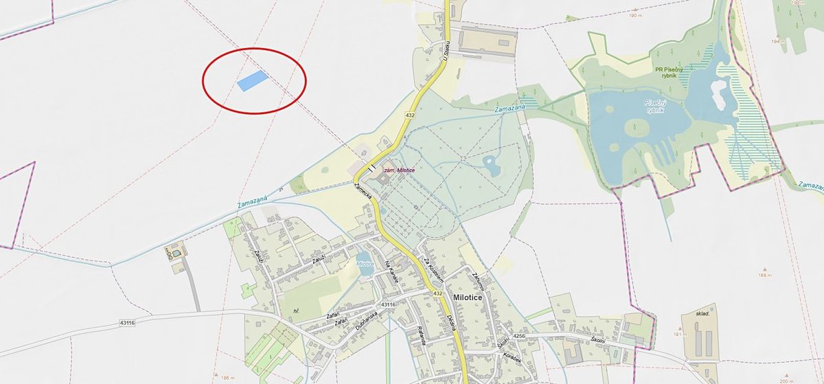 Prodej pole 4969 m²