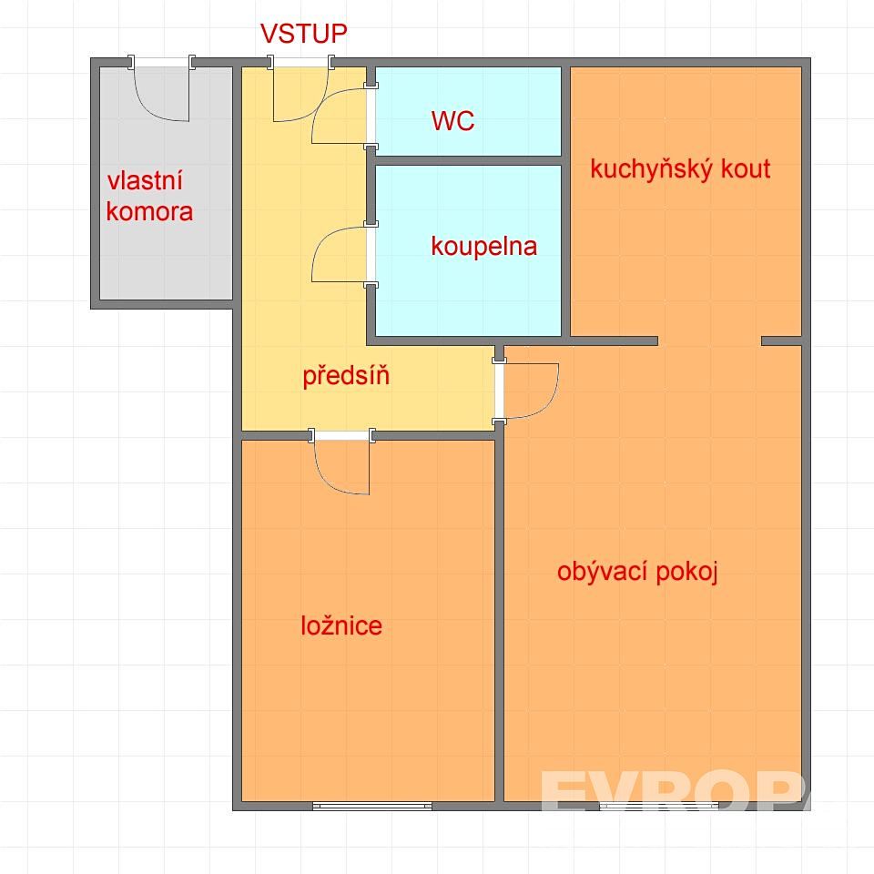Prodej bytu 2+kk 46 m² – fotografie 2