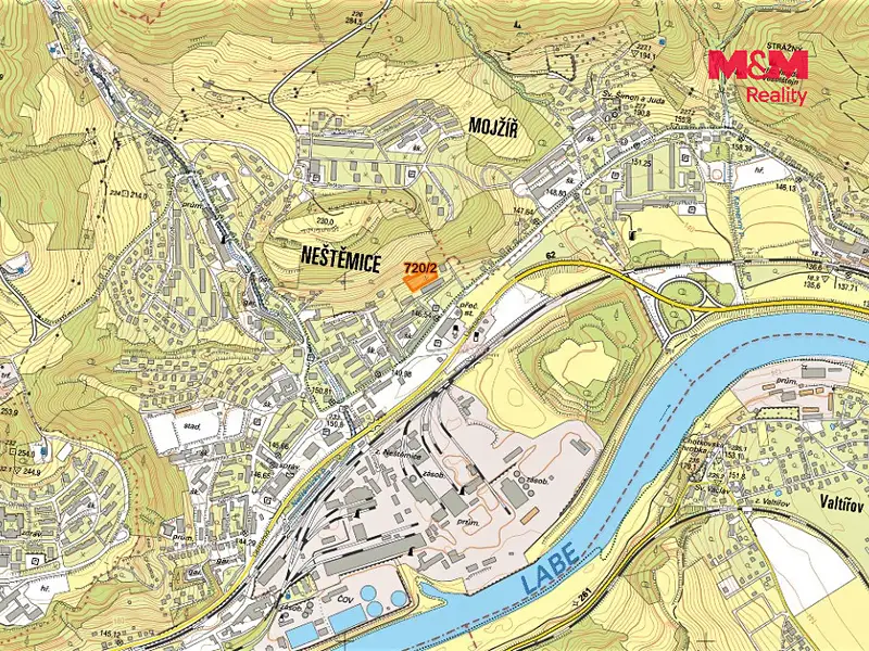 Prodej pole 1318 m², Ústí nad Labem – náhled fotky 2