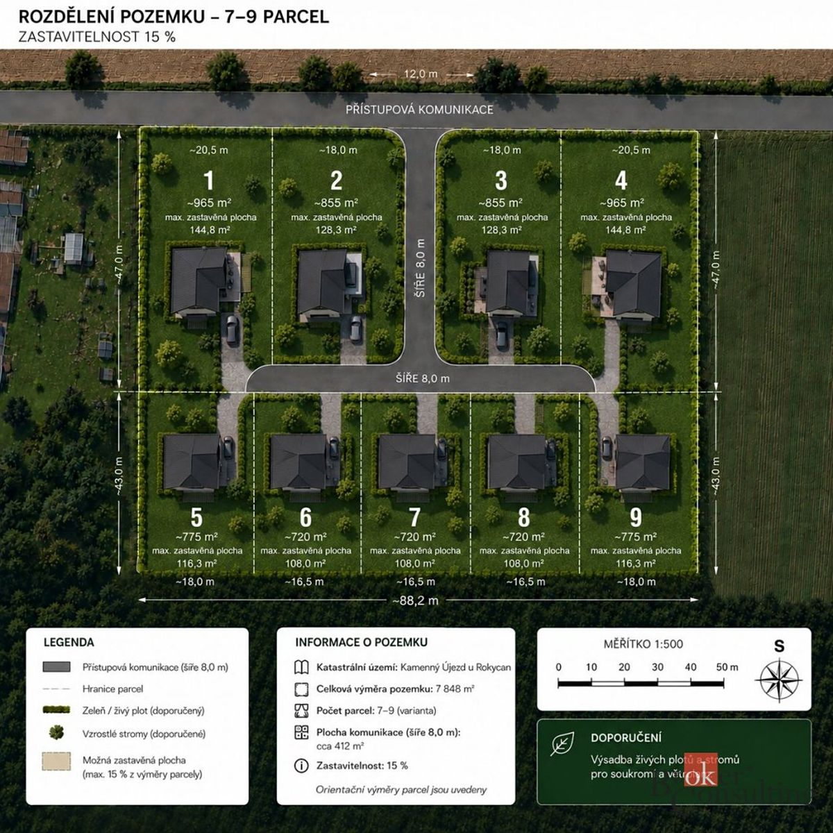 Prodej pozemku 7848 m²