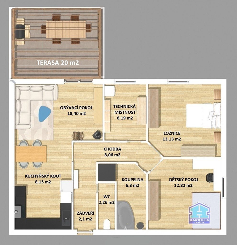Prodej rodinného domu 80 m², pozemek 1087 m² – fotografie 5