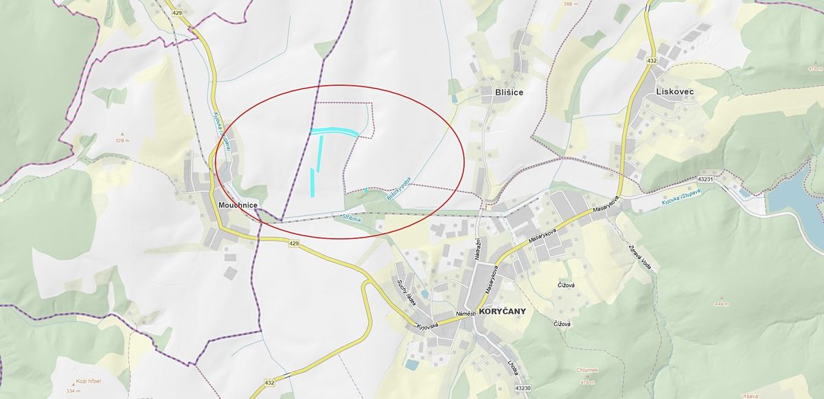 Prodej pole 21573 m²