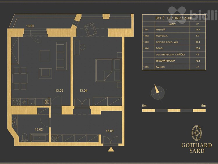 Квартира 2+kk на продаж, 82 м² (17 з 26)