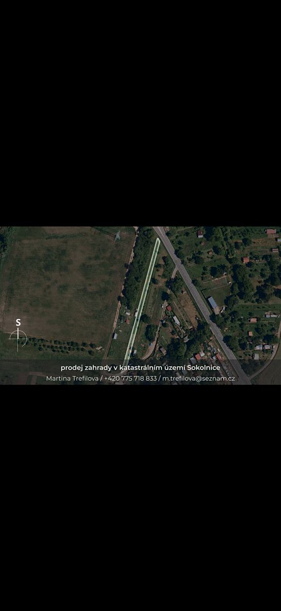 Prodej zahrady 564 m², Sokolnice – fotka 1 z 3