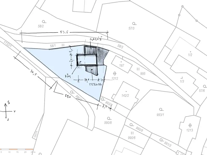 Prodej stavebního pozemku 939 m², Nové Lublice – náhled fotky 2