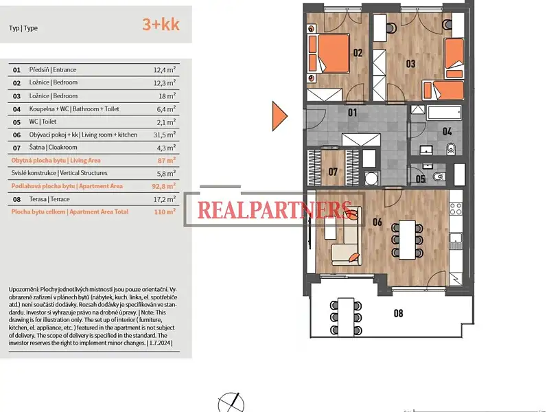 Prodej bytu 3+kk 110 m², Praha – náhled fotky 2