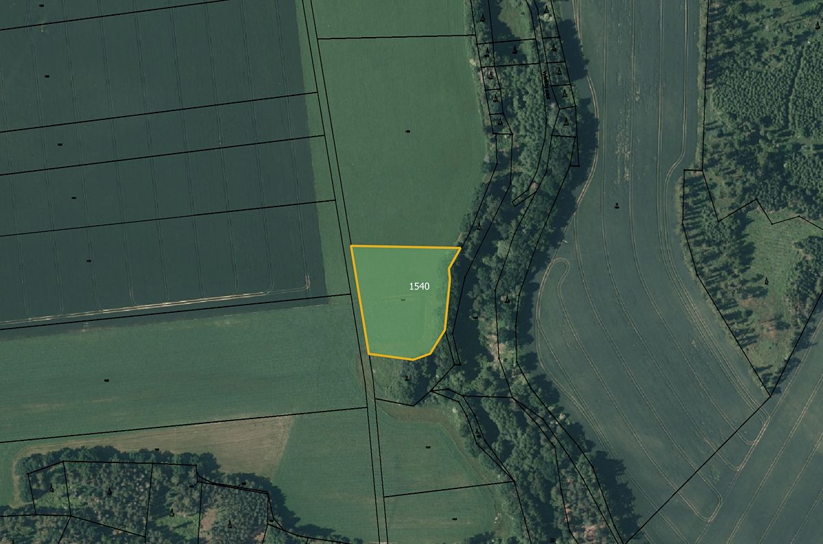 Prodej pole 3421 m², Šebířov – fotka 1 z 3