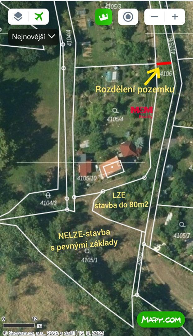 Prodej stavebního pozemku 1991 m²