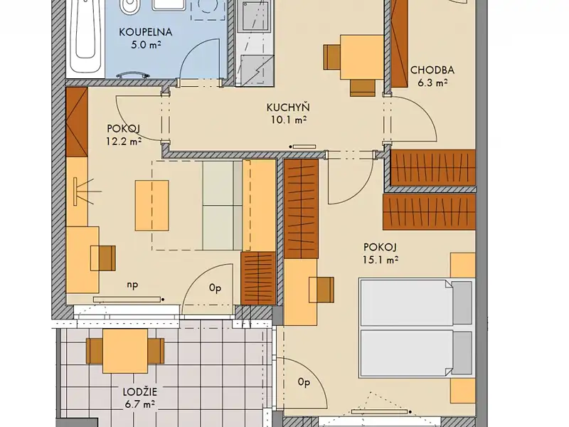 Prodej bytu 2+1 51 m², Praha – náhled fotky 2