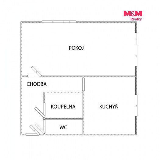 Pronájem bytu 1+1 40 m² – fotografie 5