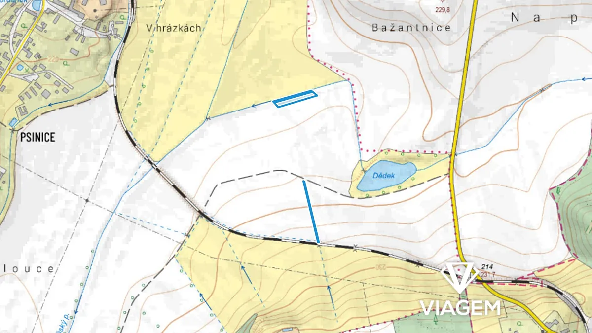 Prodej pole 2173 m²