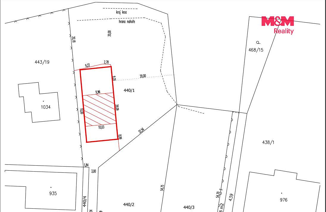 Prodej stavebního pozemku 1106 m² – fotografie 5