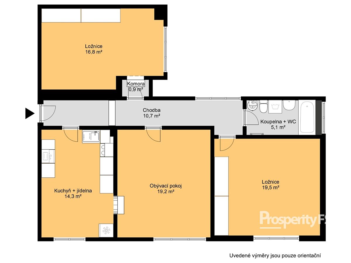 Prodej bytu 3+1 83 m² – fotografie 2