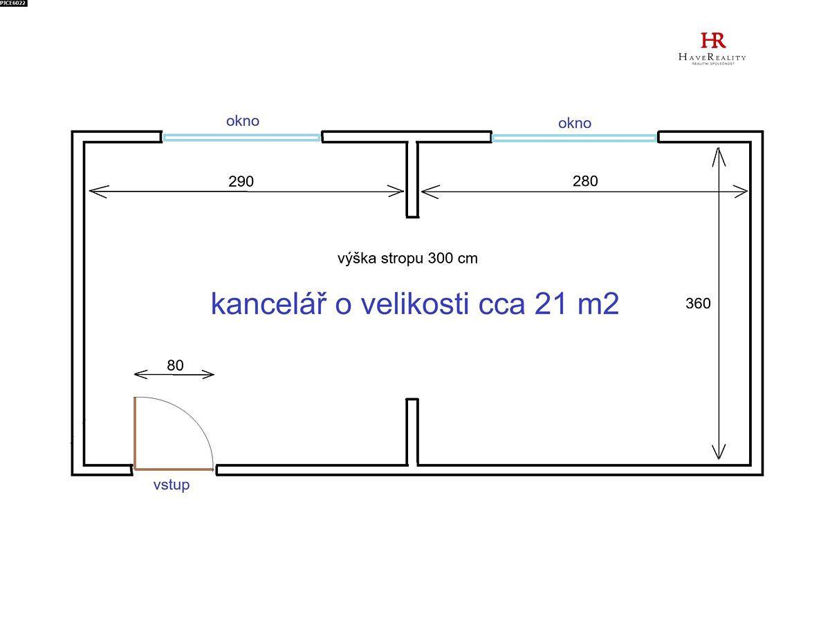 Pronájem kanceláře 21 m² – fotografie 3