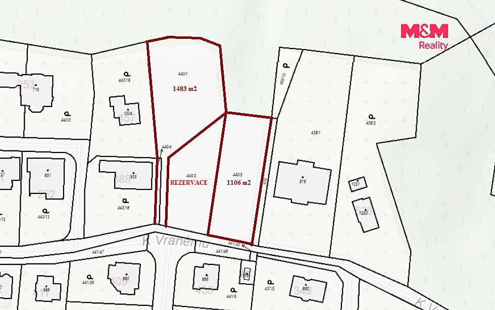 Prodej stavebního pozemku 1106 m² – fotografie 4