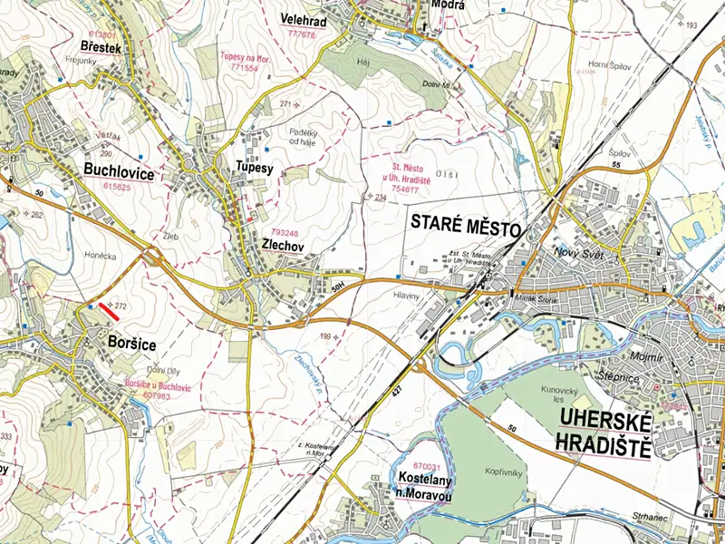 Prodej pole 2636 m², Boršice – náhled fotky 3
