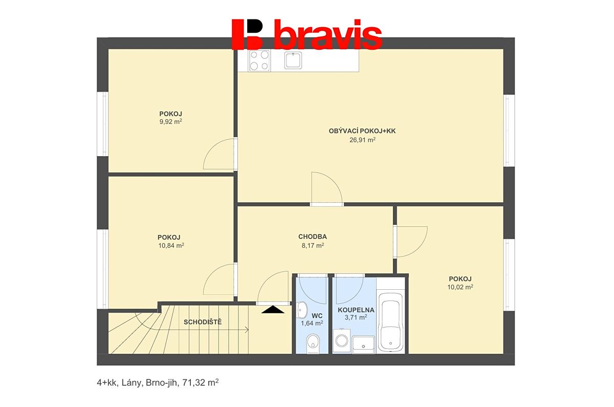 Prodej bytu 4+kk 71 m² – fotografie 5