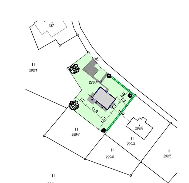 Prodej stavebního pozemku 965 m², Liberec – náhled fotky 3