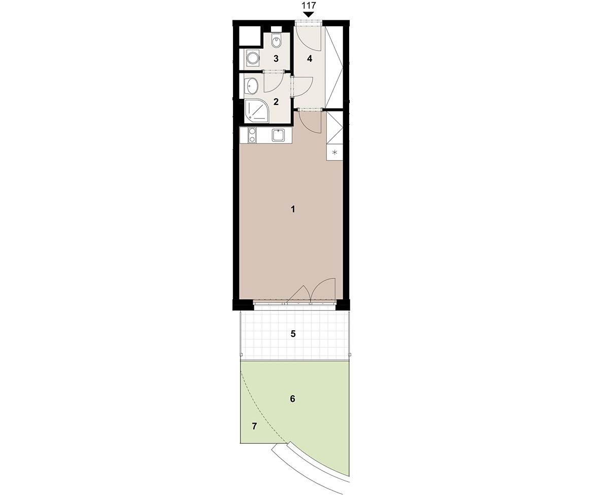 Prodej bytu 1+kk 35 m² – fotografie 2
