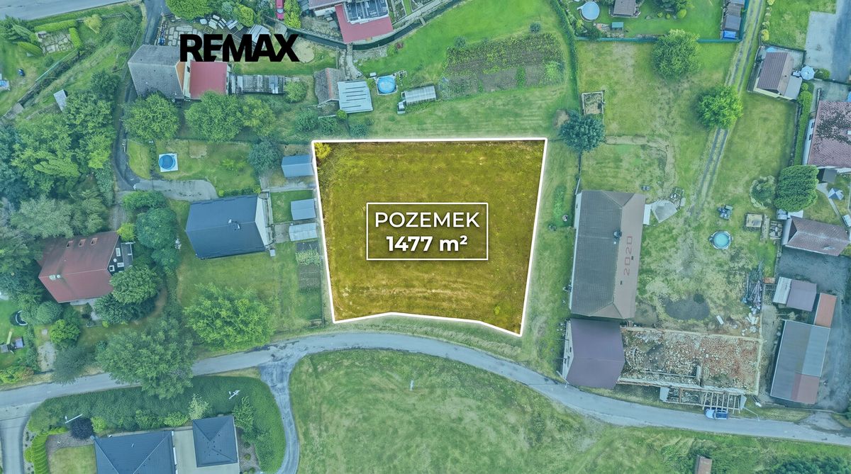Prodej stavebního pozemku 1477 m² – fotografie 2