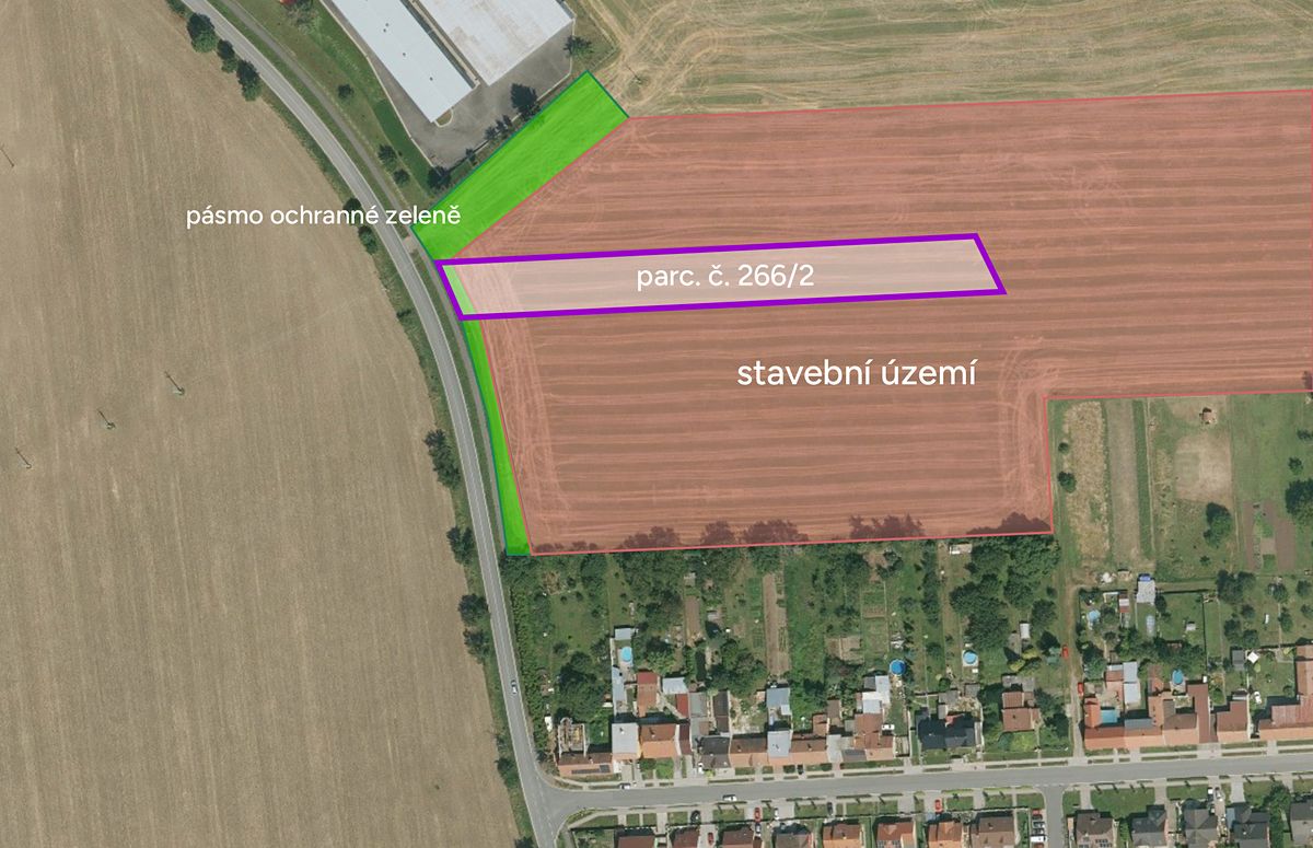 Prodej stavebního pozemku 3741 m²
