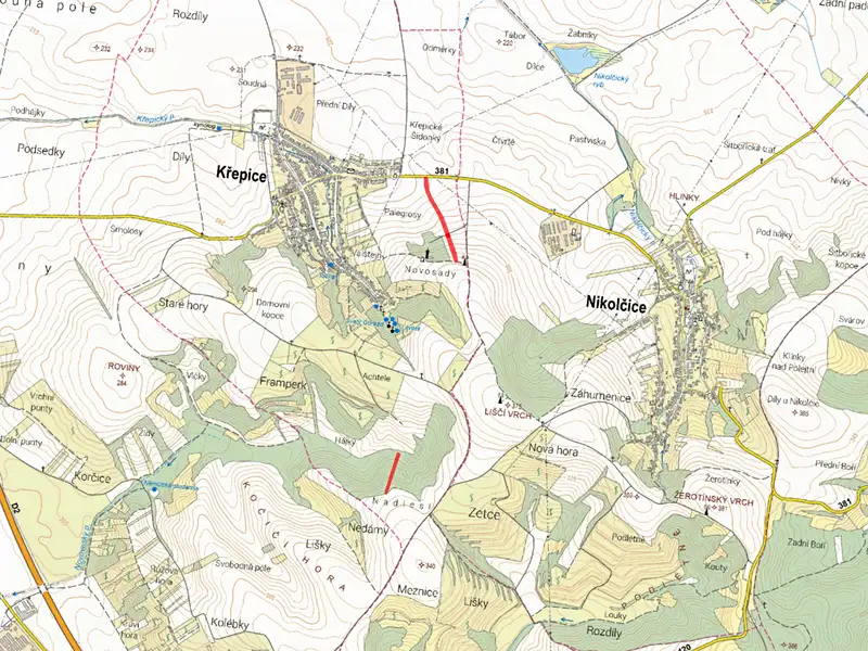 Prodej pole 6238 m², Křepice – náhled fotky 3