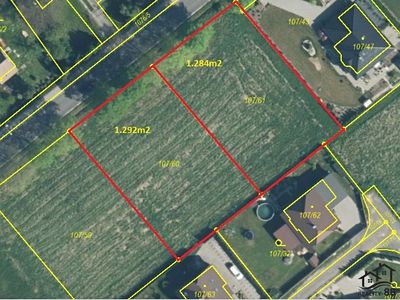 Prodej stavebního pozemku 1292 m²