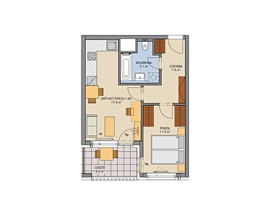 Квартира 2+kk на продаж, 43 м² (2 з 9)
