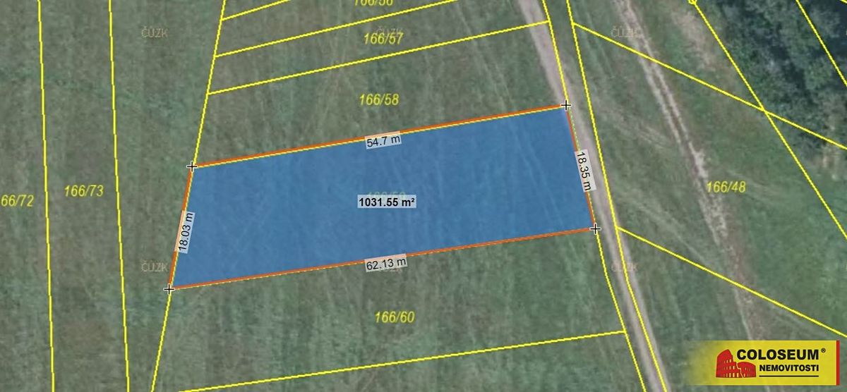 Prodej pole 1032 m², Velenov – fotka 1 z 3
