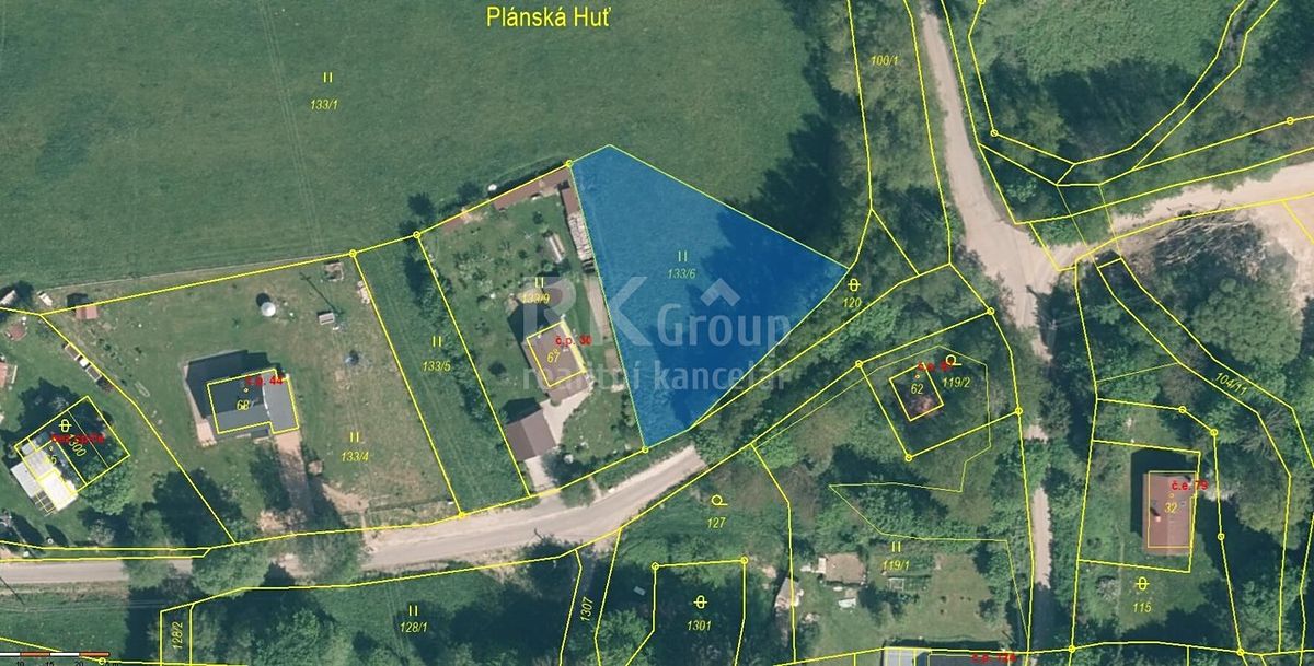 Prodej stavebního pozemku 1225 m² – fotografie 5