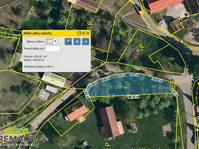 Prodej stavebního pozemku 445 m²