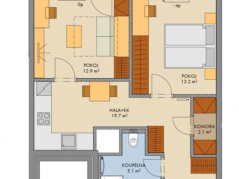Prodej bytu 2+1 55 m², Praha – náhled fotky 2