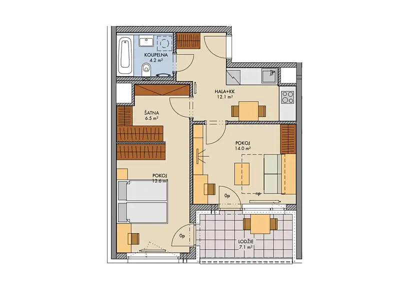 Prodej bytu 2+1 52 m², Praha – náhled fotky 2