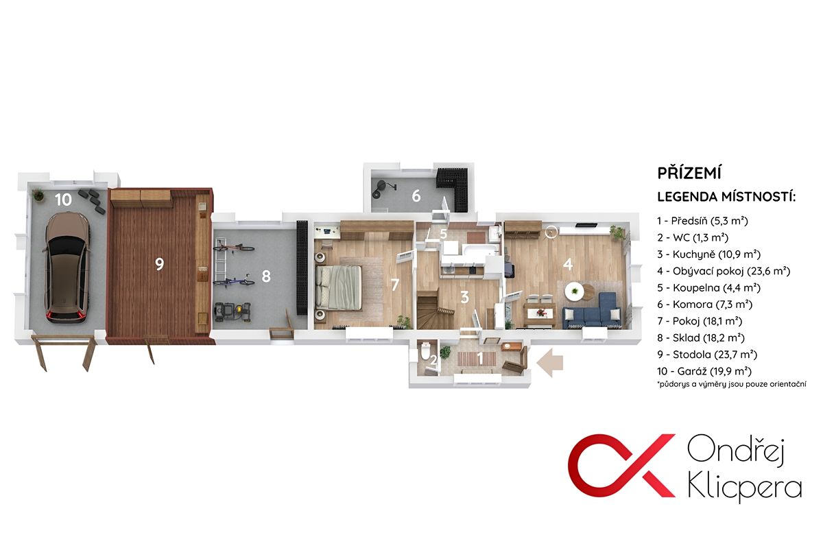 Prodej chalupy 120 m², pozemek 1203 m² – fotografie 2