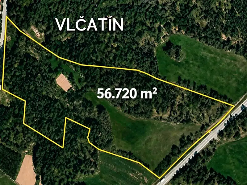 Prodej stavebního pozemku 56720 m², Vlčatín – náhled fotky 1