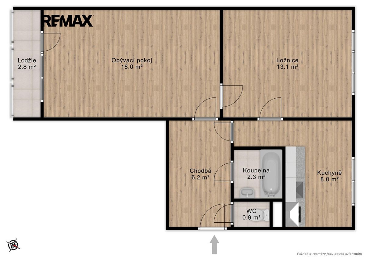 Prodej bytu 2+1 56 m² – fotografie 3