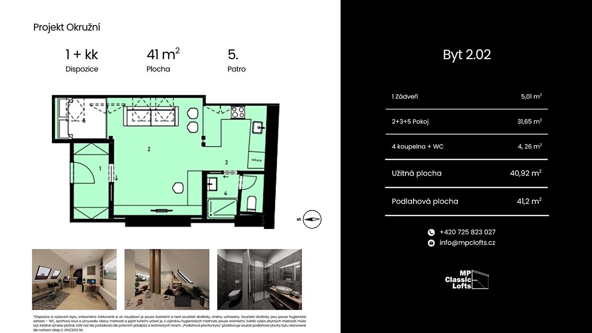 Prodej bytu 1+kk 41 m² – fotografie 5
