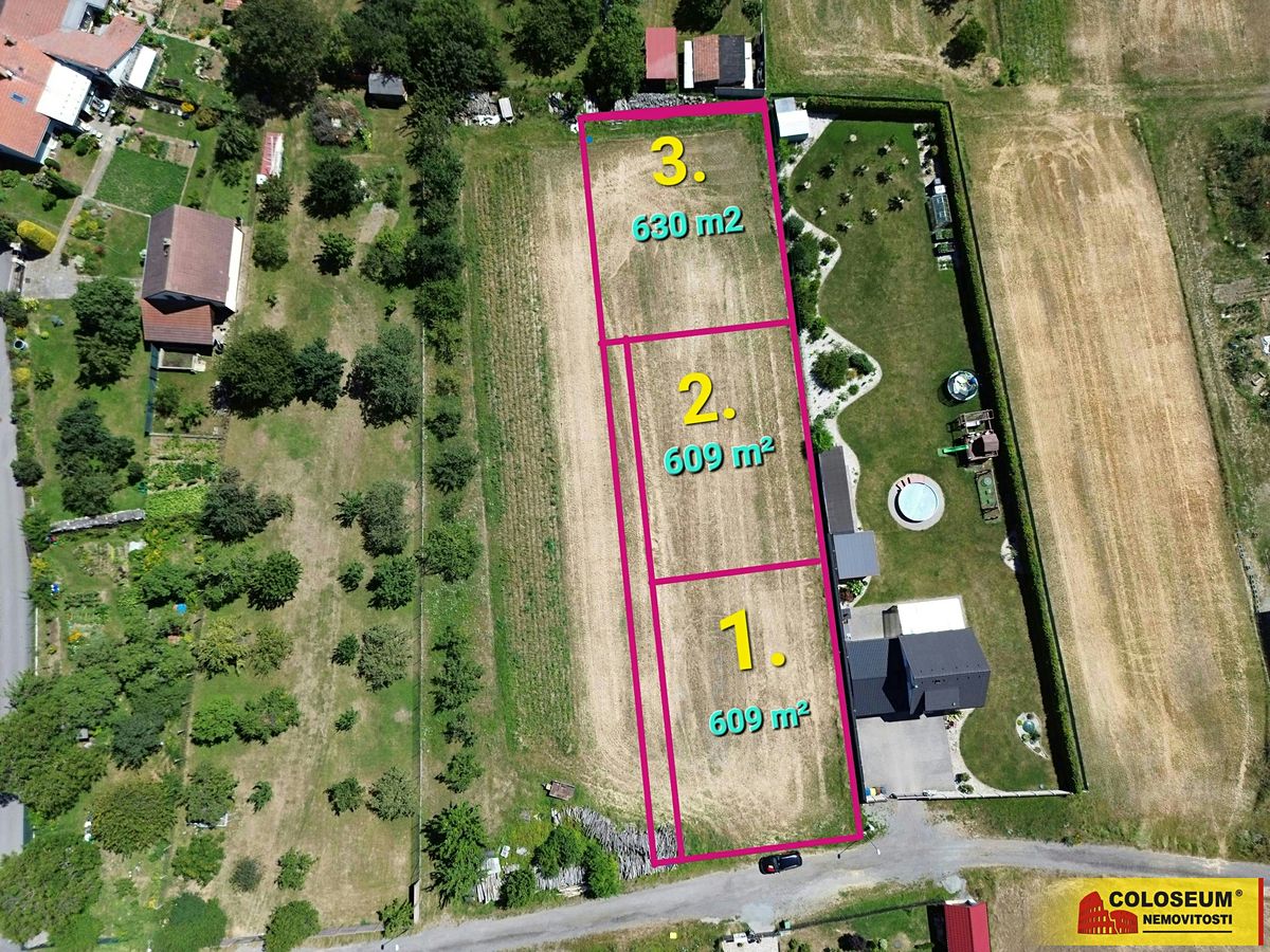 Prodej stavebního pozemku 630 m², Štěchov – fotka 1 z 3