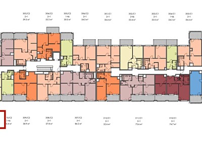 Квартира 2+kk на продаж, 43 м² (3 з 9)