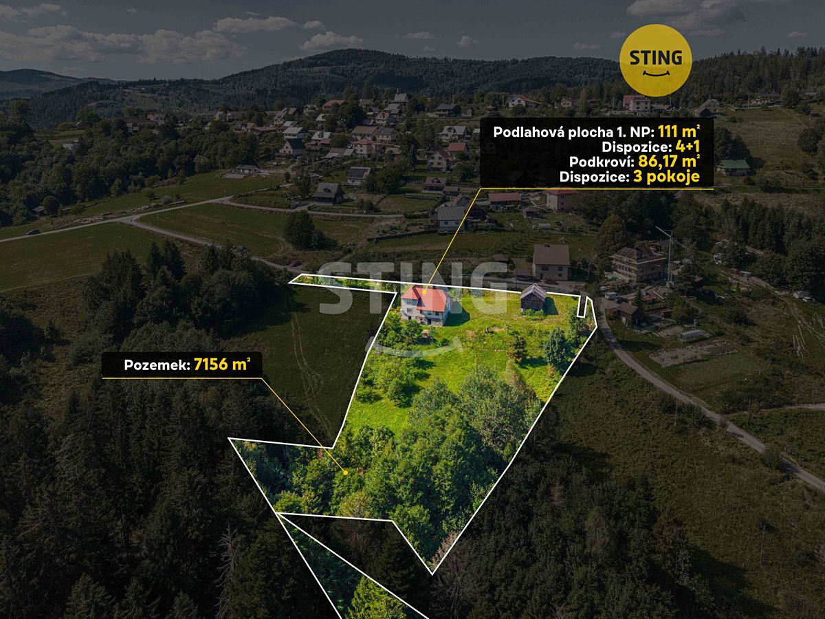 Prodej rodinného domu 282 m², pozemek 7156 m²