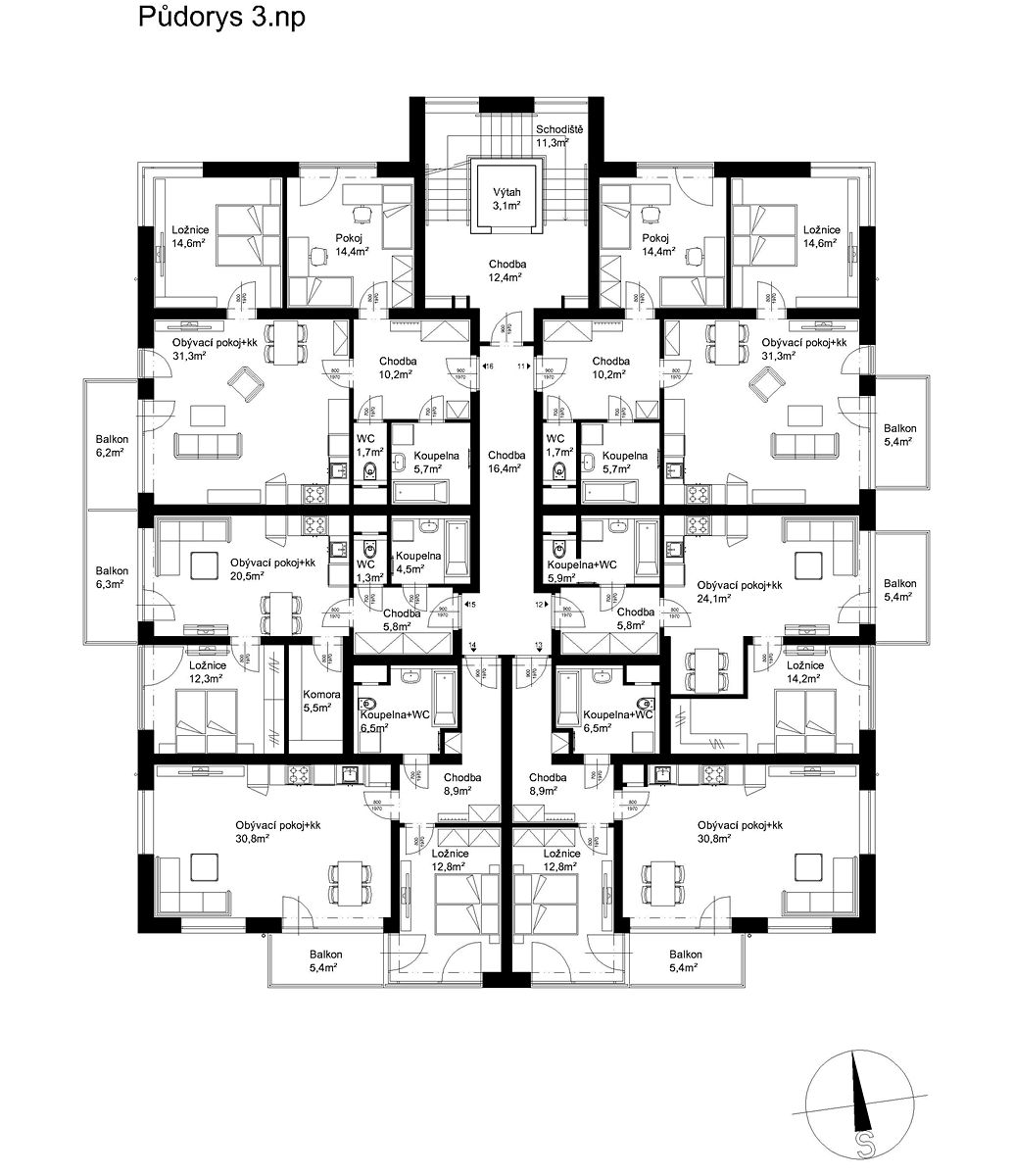 Prodej bytu 3+kk 78 m² – fotografie 3