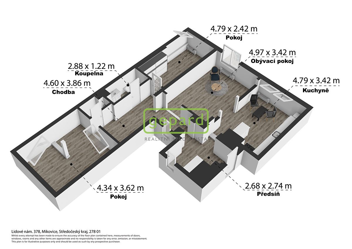 Prodej bytu 3+1 90 m² – fotografie 4
